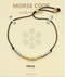 Golden Stella Morse Code Bracelet DREAM