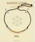 Golden Stella Morse Code Bracelet DREAM