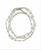Golden Stella CCB & Seed Bead Bracelet Set GRAY/RHODIUM