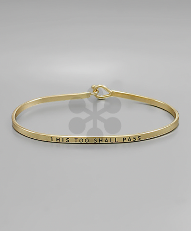 Golden Stella This Too Shall Pass Cuff Bracelet GOLD