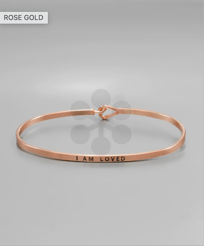 Golden Stella I Am Loved Cuff Bracelet ROSE GOLD