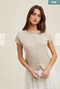 Wish List W Ribbed Button Up Knit Top SHELL