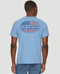 Flag & Anthem M SS Americana Palm Flag Tee LIGHT BLUE HEATHER