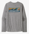Patagonia M LS Cap Cool Daily BOARDSHORT ABALONE BLUE FEATHER GREY