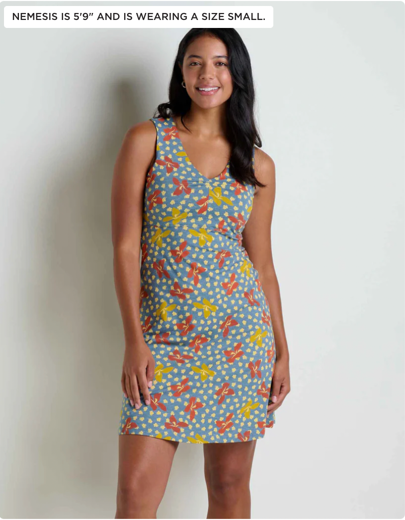 Toad & Co W Rosemarie SL Dress NORTH SHORE LILY PRINT