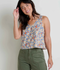 Toad & Co Taj Hemp Button Back Tank NORTH SHORT SHAPE PRINT