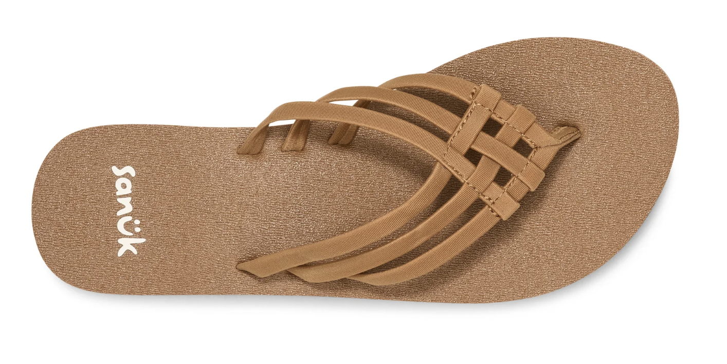 Sanuk W Yoga Sandy II TOBACCO BROWN