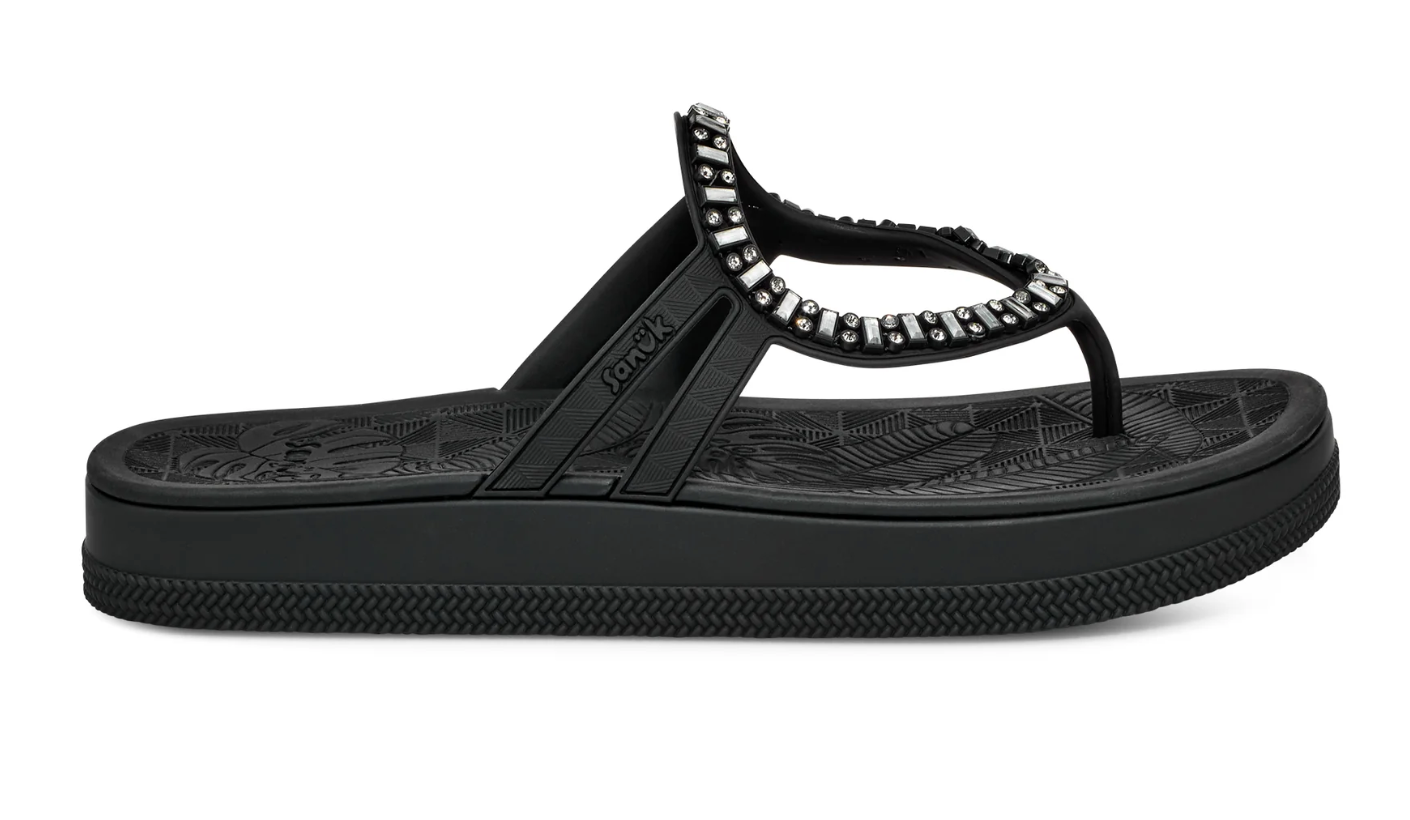 Sanuk W Sunshine Gem BLACK