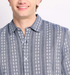 Flag & Anthem M SS Crawford Stripe Shirt NAVY COMBO