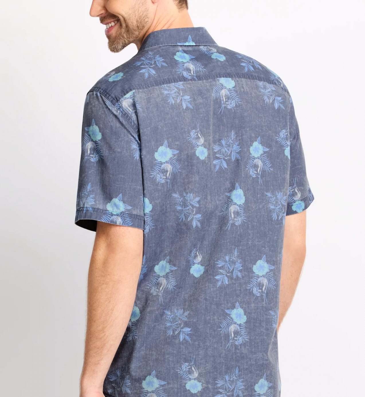 Flag & Anthem M SS Clifford Vintage Soft Shirt Floral Print