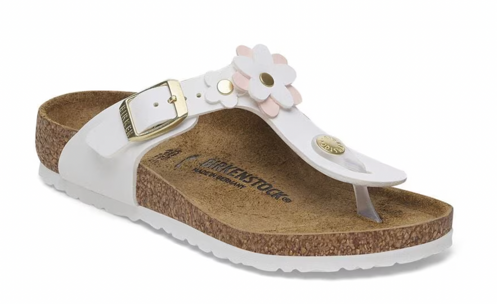 Birkenstock Kids Gizeh Flowers WHITE