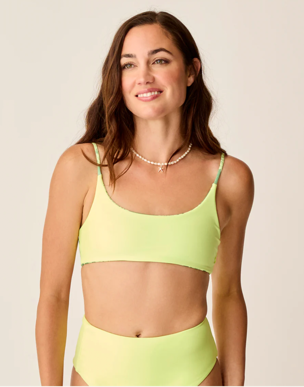 Carve Designs W Escondido Compression Reversible Top TIDE / LIMEADE