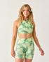 Carve Designs W Lucie 6" Compression  Short TIDE