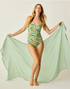 Carve Designs W Dylan Gauze Sarong HAZE PRINT