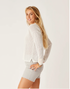 Carve Designs W Zella Mesh Pullover CLOUD