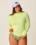 Carve Designs W LS Alani Sunshirt LIMEADE