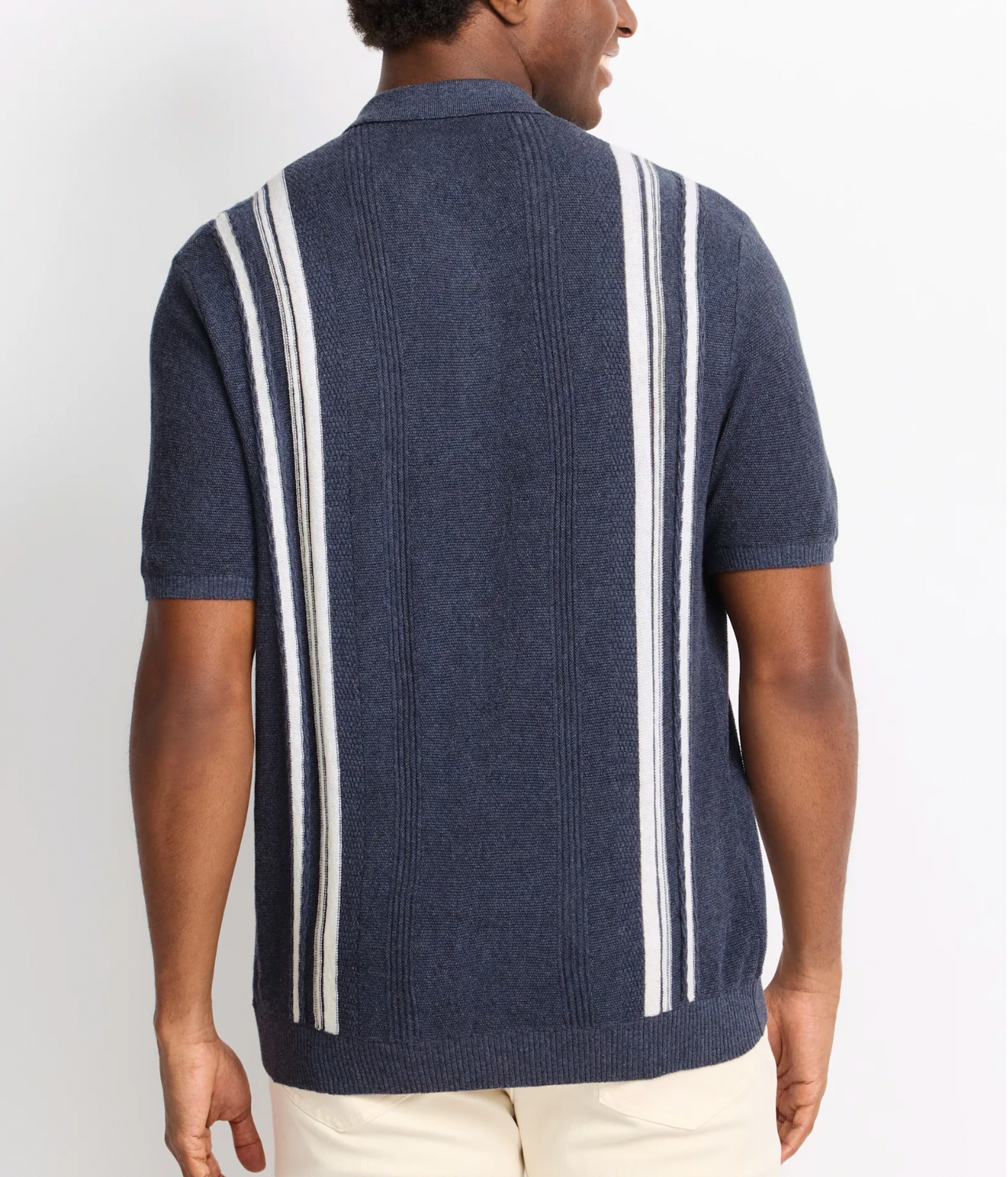 Flag & Anthem M SS Stafford Sweater Polo NAVY