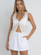 Rhythm W Beach Side Skort WHITE