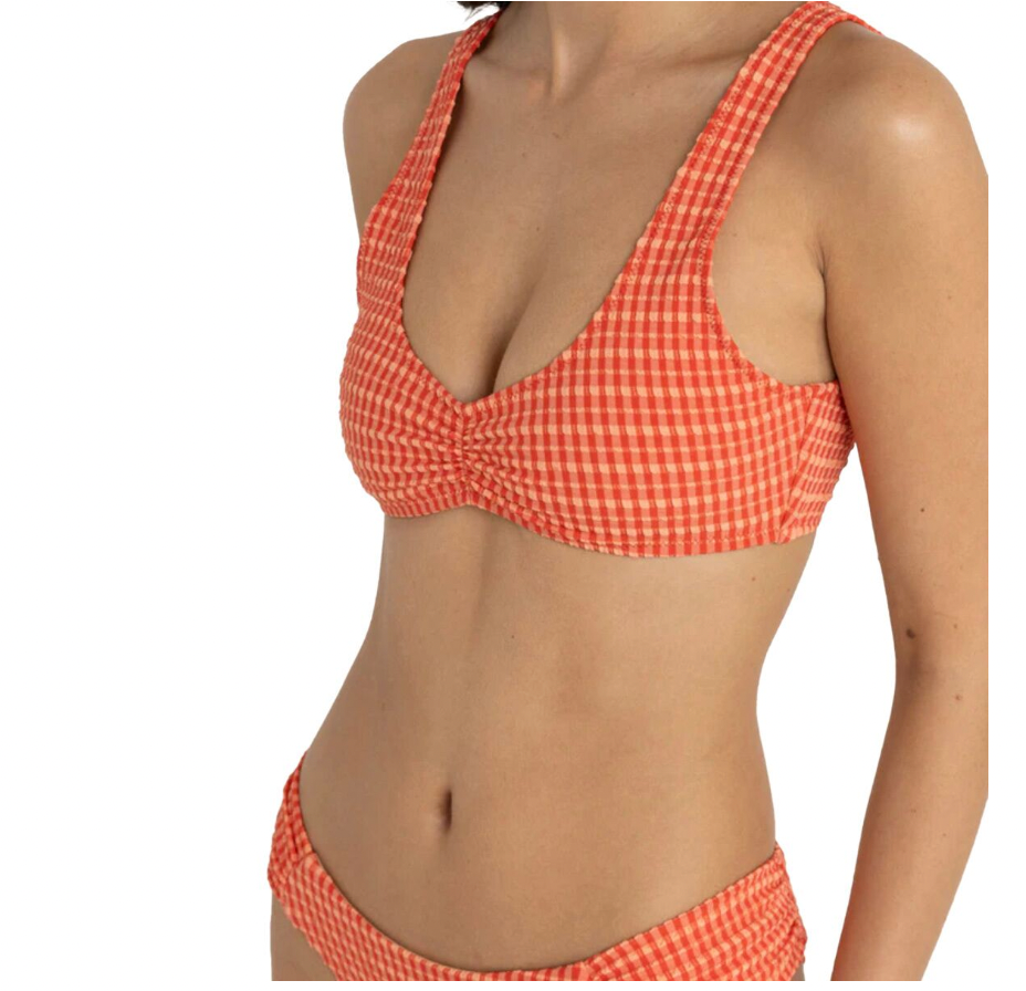 Rhythm W Lola Check Crop Top RED