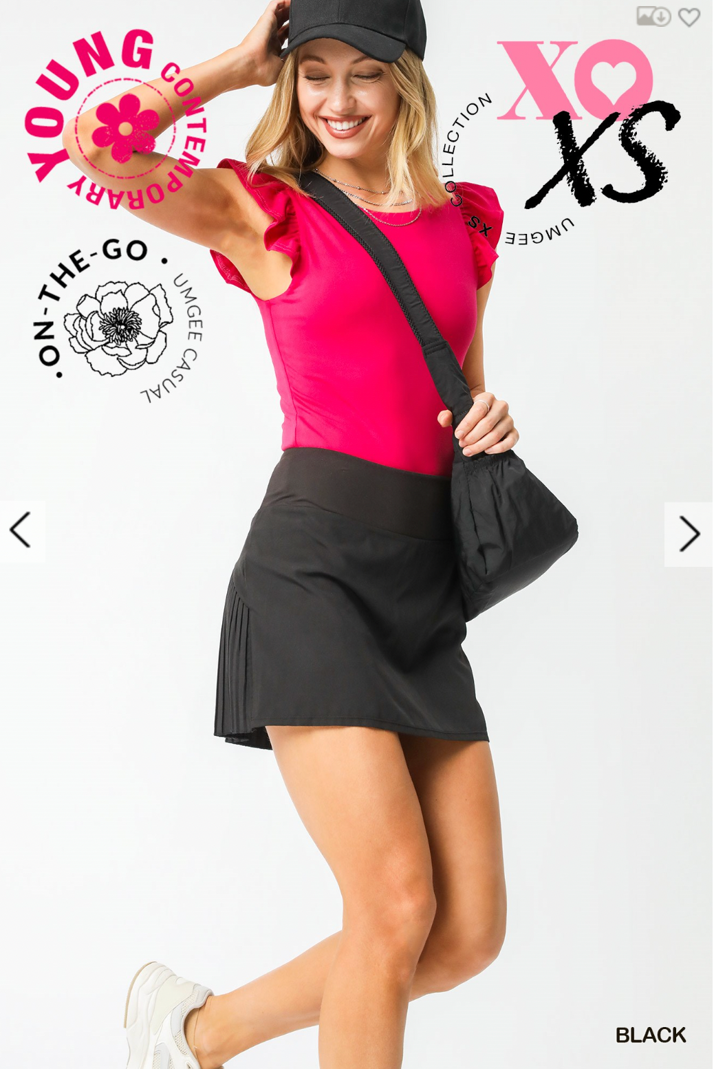 Umgee W Active Skort BLACK