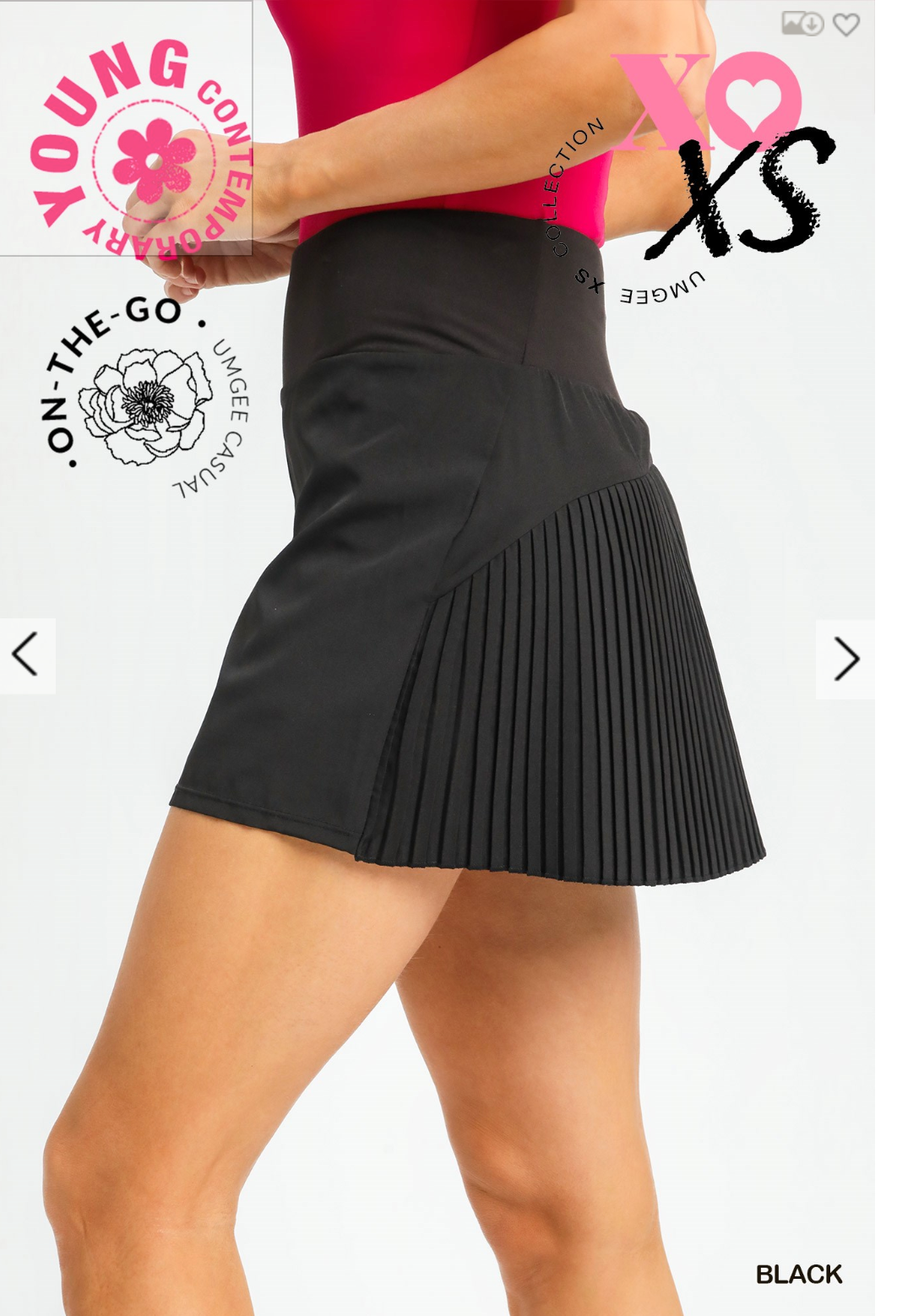 Umgee W Active Skort BLACK