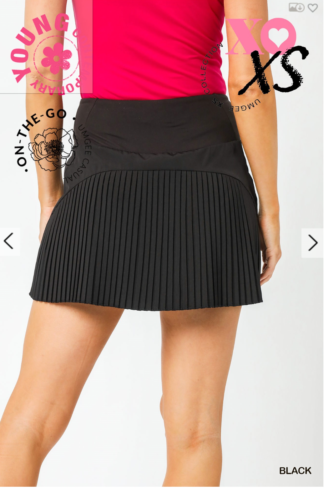 Umgee W Active Skort BLACK