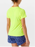 Brooks W SS Distance Tee NEON YELLOW/RUN HAPPY