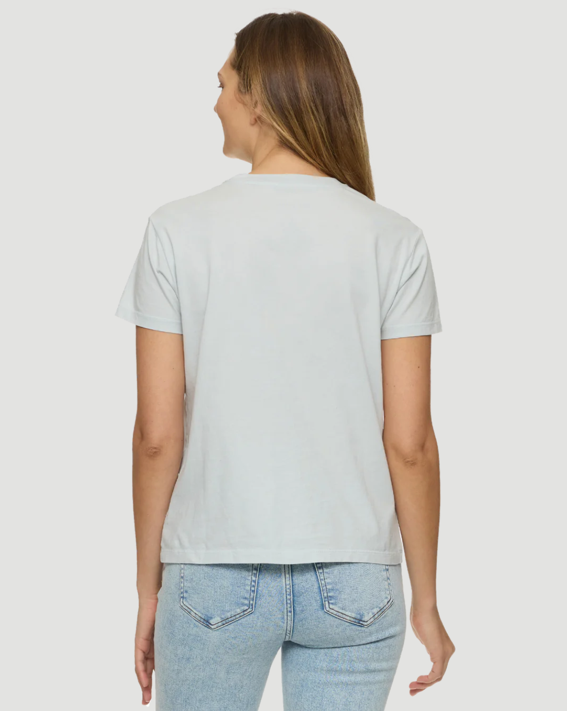 Flag & Anthem W SS Locals Only Tee LIGHT BLUE