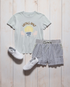 Flag & Anthem W SS Locals Only Tee LIGHT BLUE