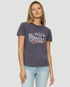 Flag & Anthem W SS Rock N Roll Tee CHARCOAL