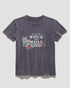 Flag & Anthem W SS Rock N Roll Tee CHARCOAL