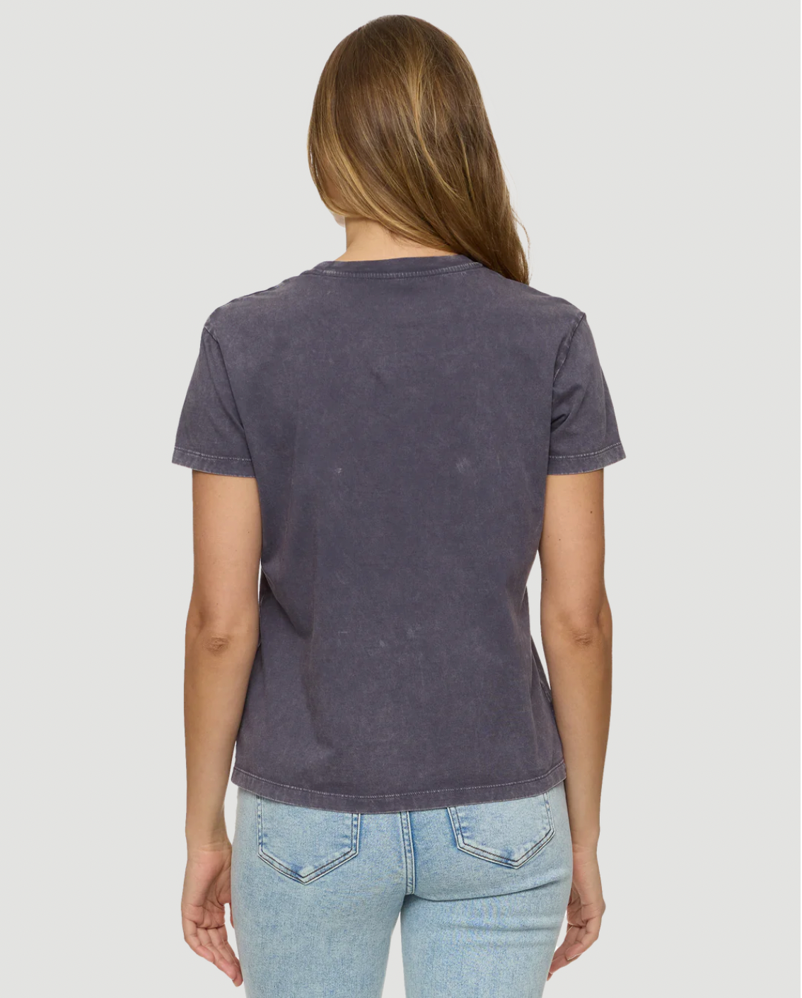 Flag & Anthem W SS Rock N Roll Tee CHARCOAL