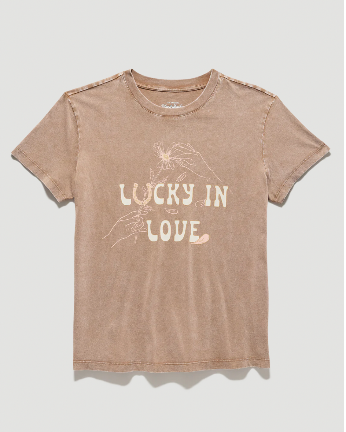 Flag & Anthem W SS Lucky in Love Tee BROWN