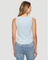Flag & Anthem W Denning Henley Tank LIGHT BLUE