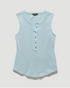Flag & Anthem W Denning Henley Tank LIGHT BLUE