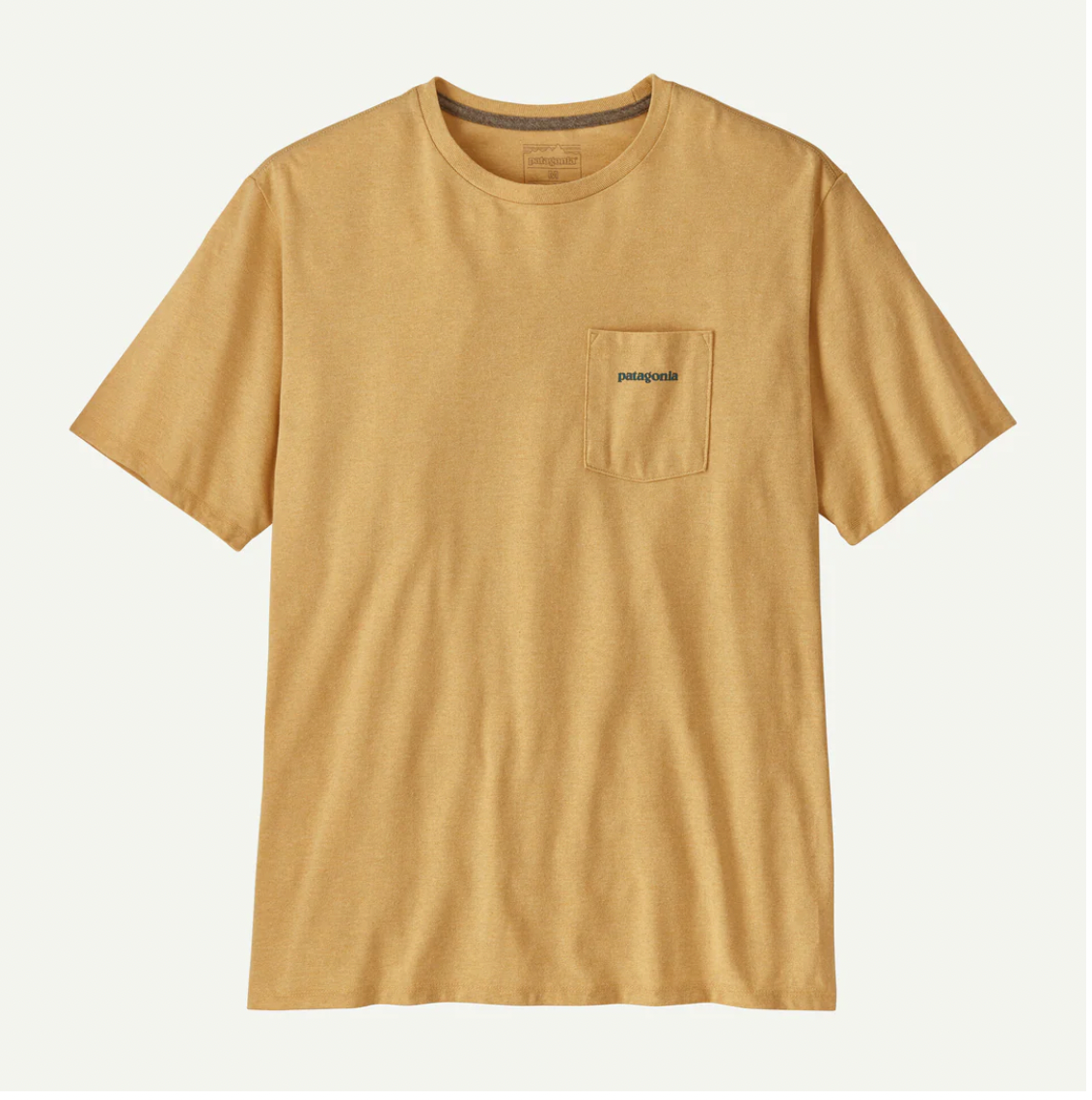 Patagonia M SS Boardshort Logo Tee BEESWAX TAN