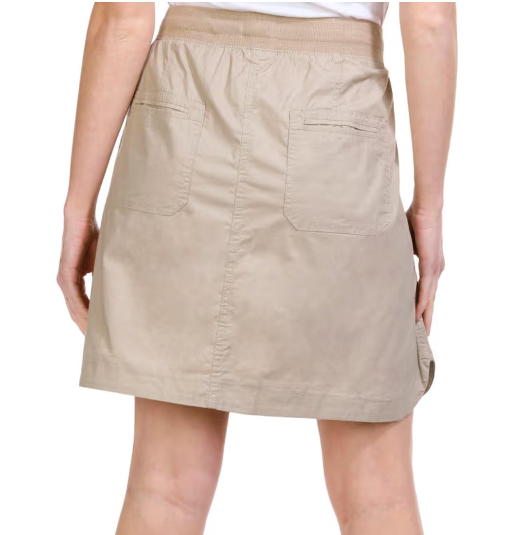 Dash W Kaitlyn Poplin Cargo Skort SANDSTONE