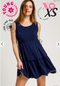 Umgee W Nautical Mini Dress NAVY