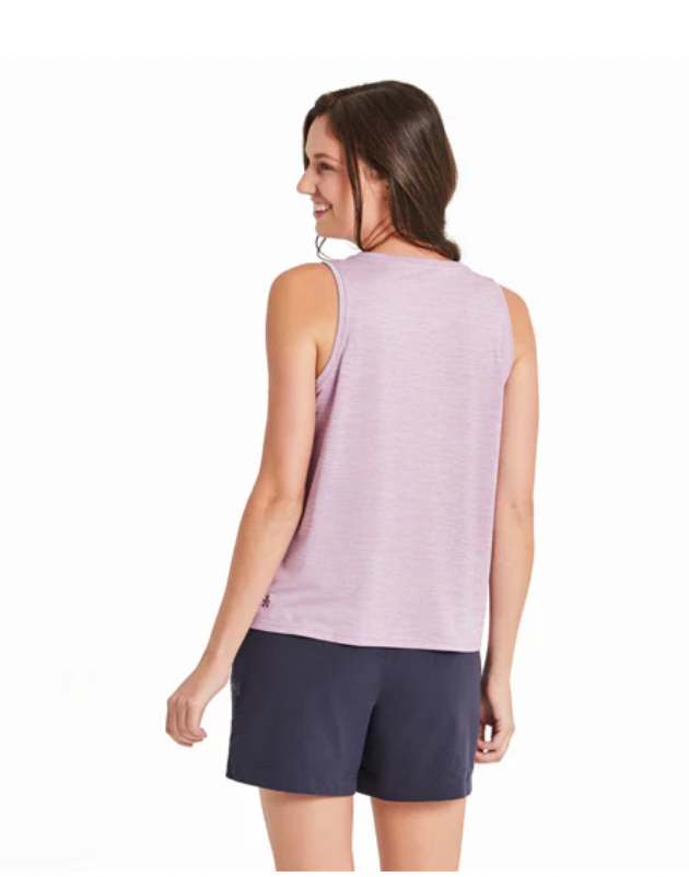 Life is Good  W Sun Crusher Tank Daisy Heart VIOLET PURPLE
