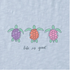 Life is Good W Textured Slub Tank Three Turtles GLACIER BLUE