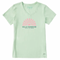 Life is Good W SS Crusher Hello Sunshine Sun Vee SAGE GREEN