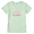 Life is Good W SS Crusher Hello Sunshine Sun Vee SAGE GREEN