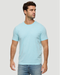 Flag & Anthem M SS Essential Crew Tee AQUA HEATHER