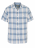 North River M SS Plaid Shirt DK DENIM