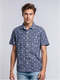 North River M SS Chambray Shirt HORIZON