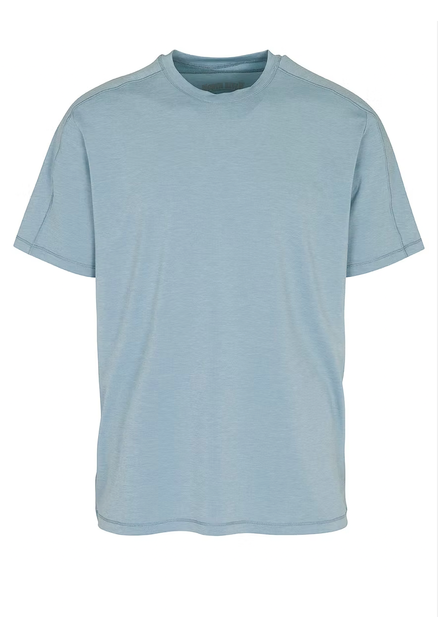 North River M SS Performance Slub Knit Crew MOUNTAIN SPRING