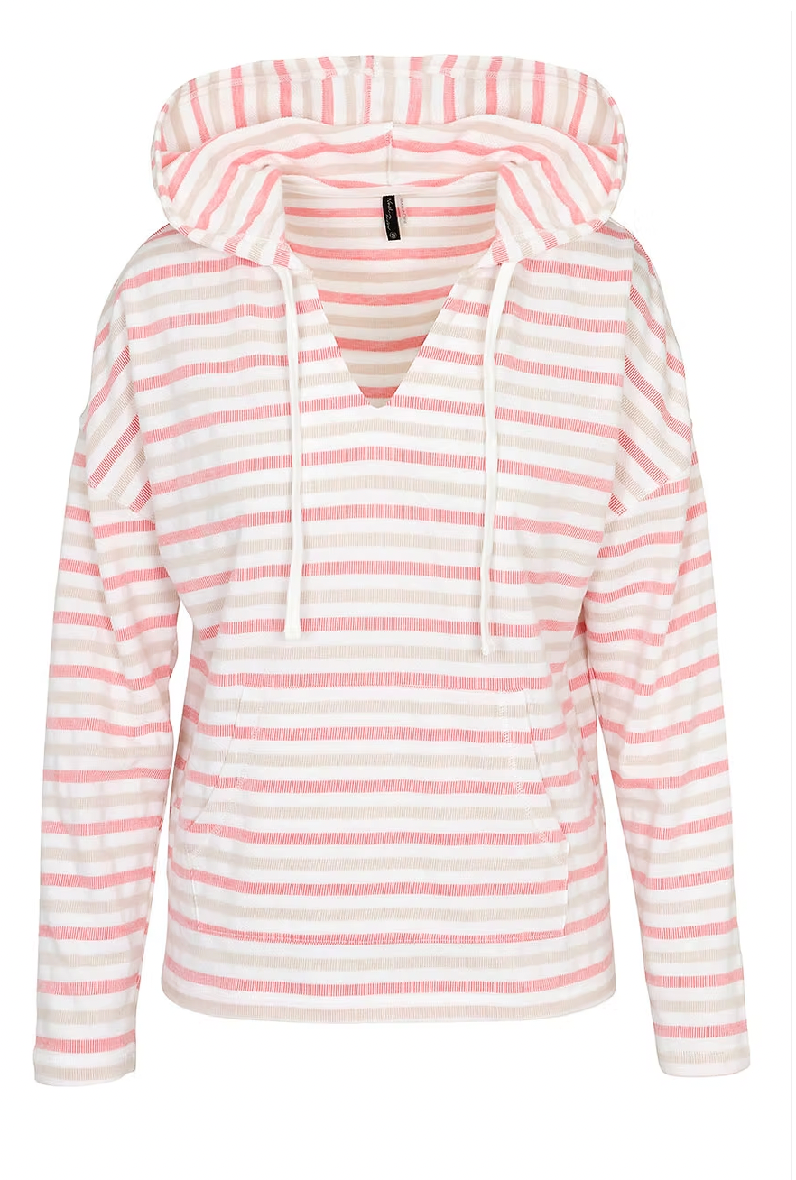 North River W LS French Terry Hoodie LANTANA