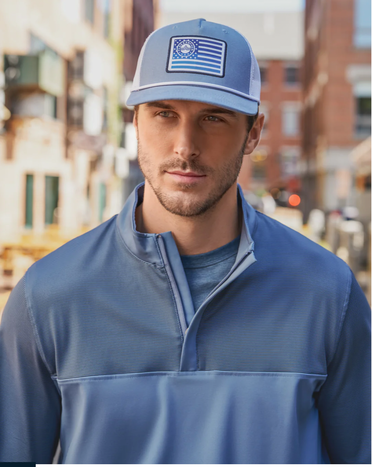 Flag & Anthem Core Flag Rope Trucker LIGHT BLUE