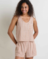 Toad & Co Taj Hemp Button Back Tank SALT DOBBY