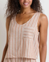 Toad & Co Taj Hemp Button Back Tank SALT DOBBY